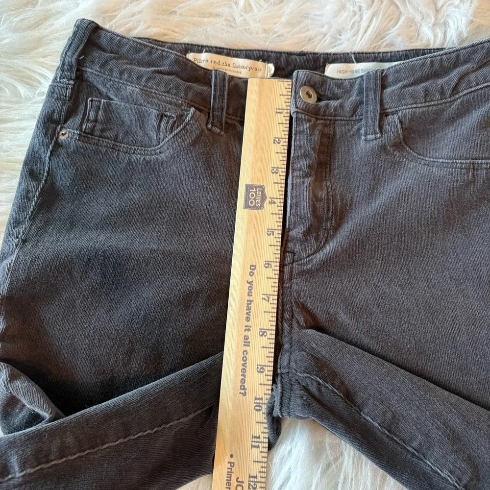 Pilcro And The Letterpress High Rise Skinny‎ Corduroy Pants Womens 28x24 Gray